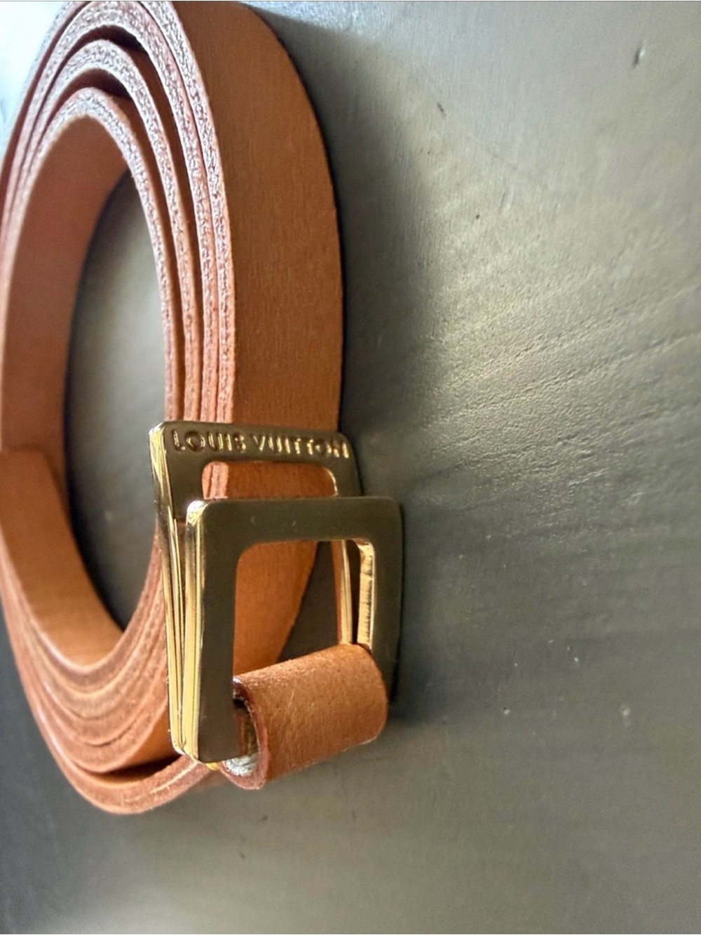 Louis Vuitton Brown Monogram Mini Pochette Gold Chain includes LV skinny belt - Picture 11 of 12